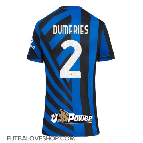 Dres Inter Milan Denzel Dumfries #2 Domáci pre Ženy 2024-25 Krátky Rukáv